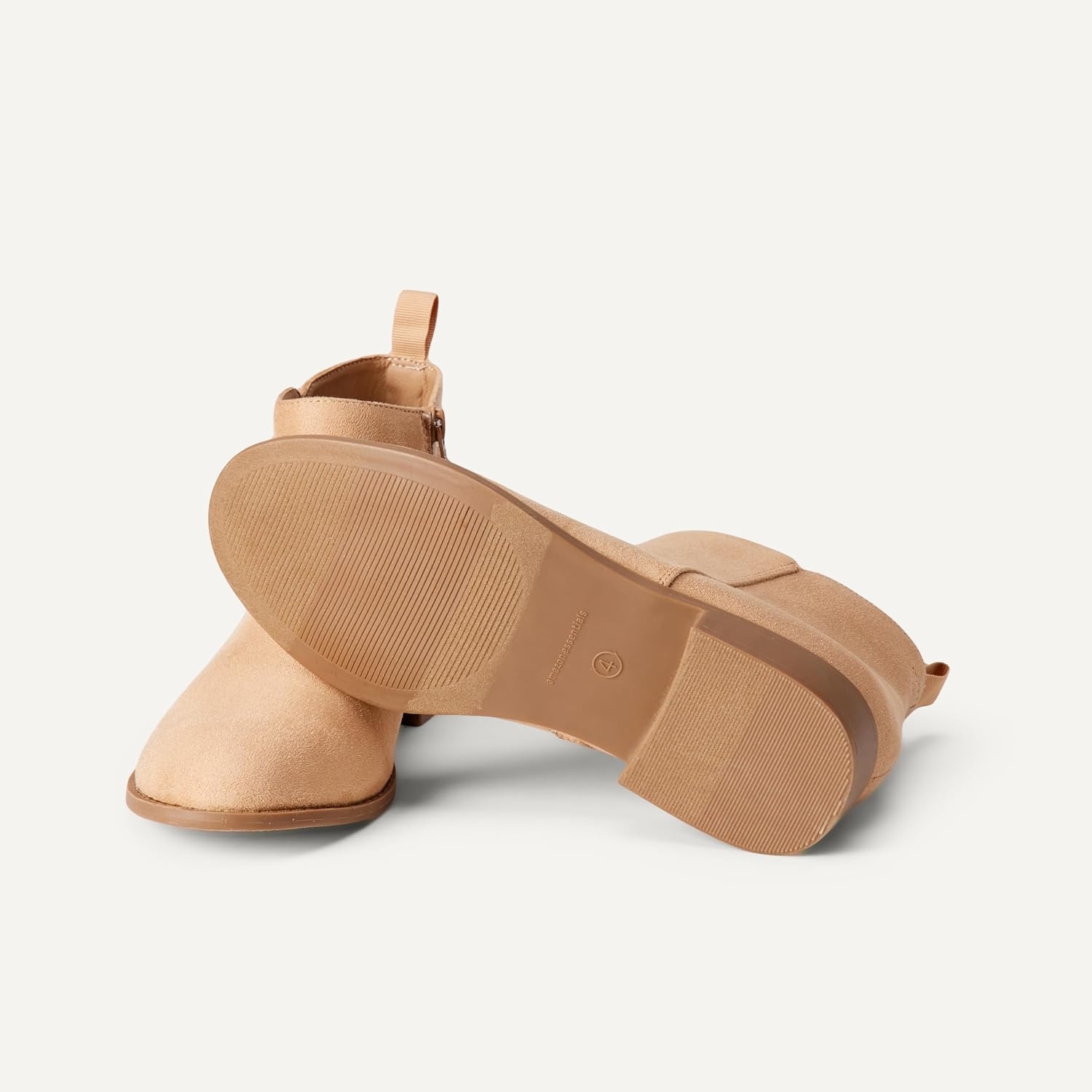 image:imageAmazon Essentials Girls Ankle Boots With ZipperTaupe Faux Suede