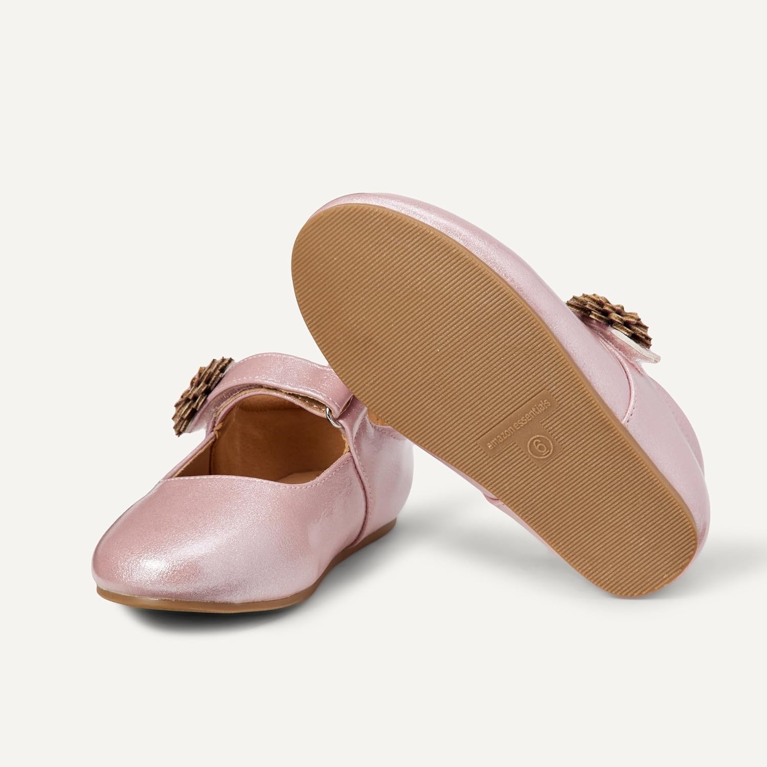 image:imageAmazon Essentials Girls and Toddlers Mary Jane FlatsPink Glitter