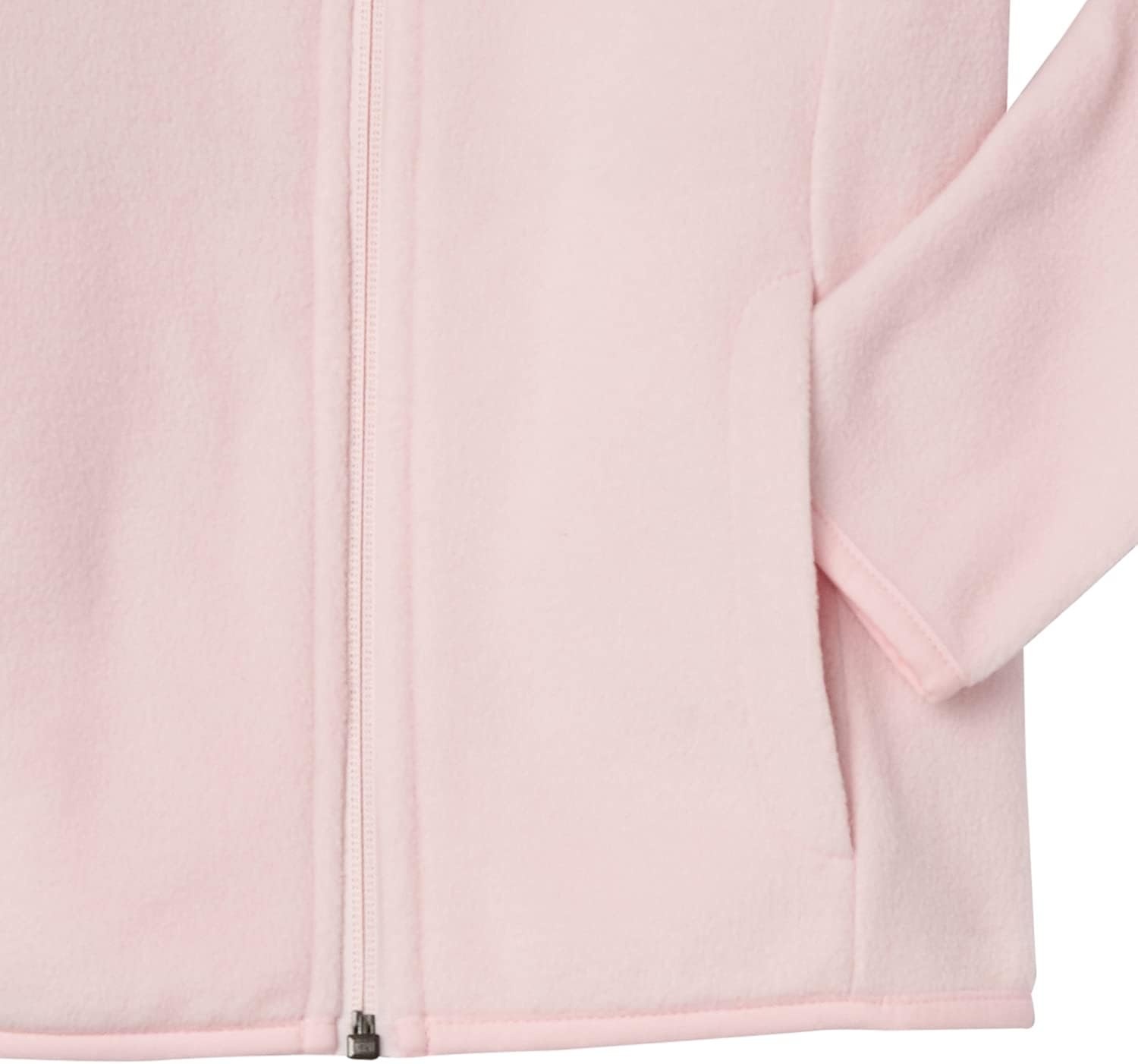 image:imageAmazon Essentials Girls and Toddlers Polar Fleece FullZip Mock Jacket Insulated Outerwear CoatLight Pink