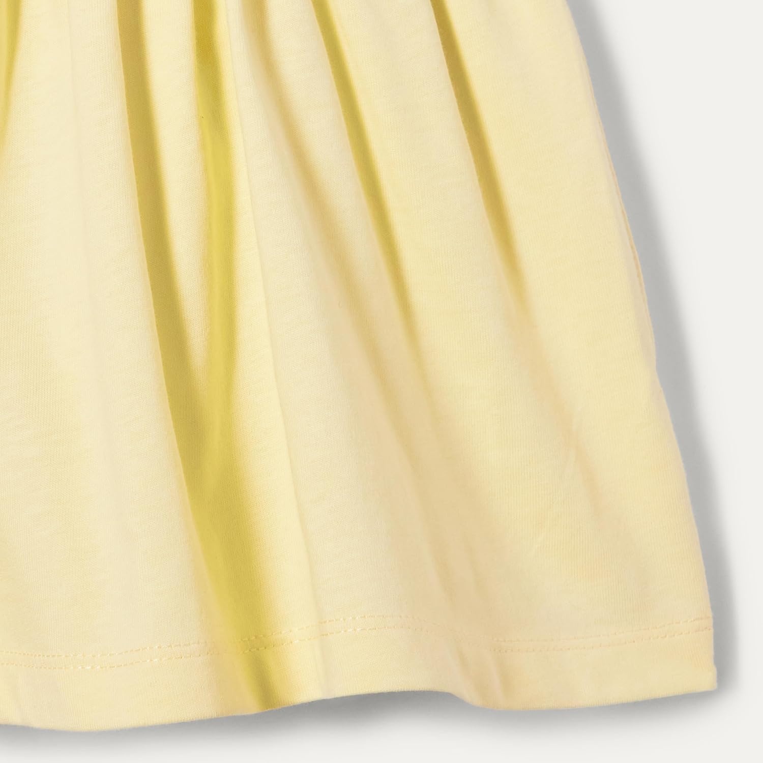image:imageAmazon Essentials Girls and Toddlers Ruffle Flutter Sleeve Jersey Tunic Pack of 3BeigeOatmeal HeatherPastel Yellow