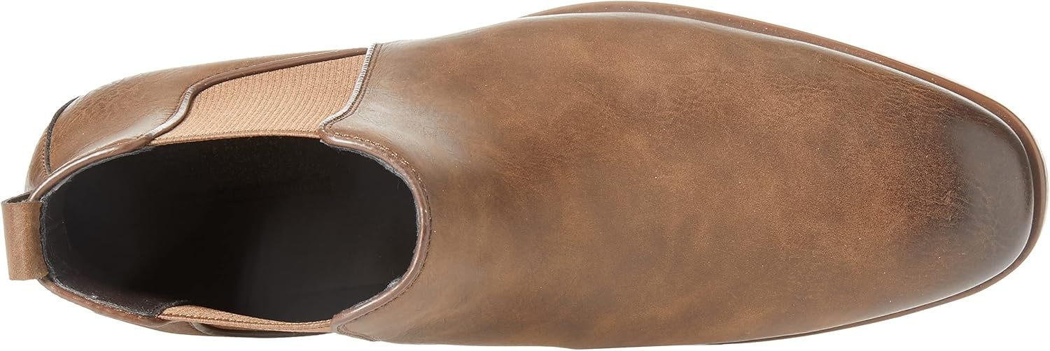 image:imageAmazon Essentials Mens Leather Chelsea BootChestnut Brown