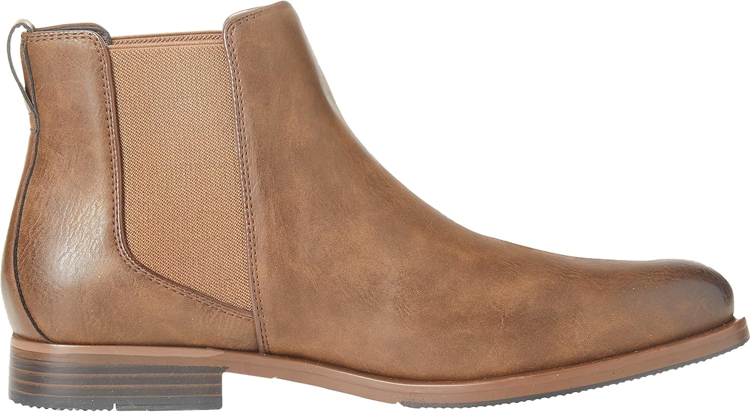 image:imageAmazon Essentials Mens Leather Chelsea BootChestnut Brown