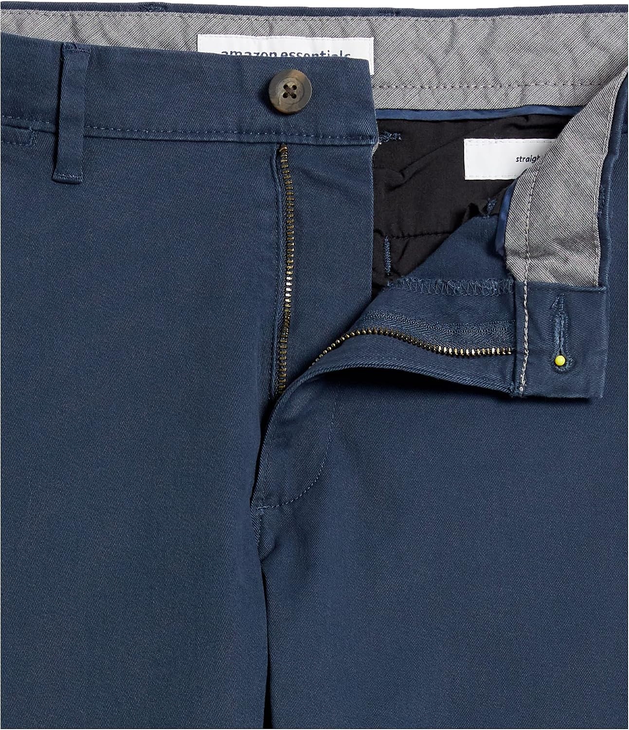image:imageAmazon Essentials Mens StraightFit Casual Stretch Chino Pants Sits at WaistDark Navy