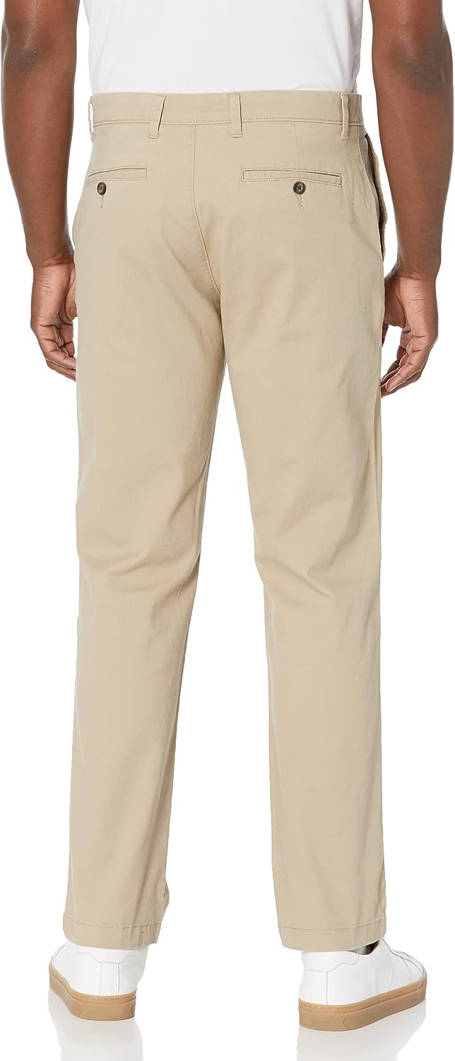 image:imageAmazon Essentials Mens StraightFit Casual Stretch Chino Pants Sits at WaistKhaki