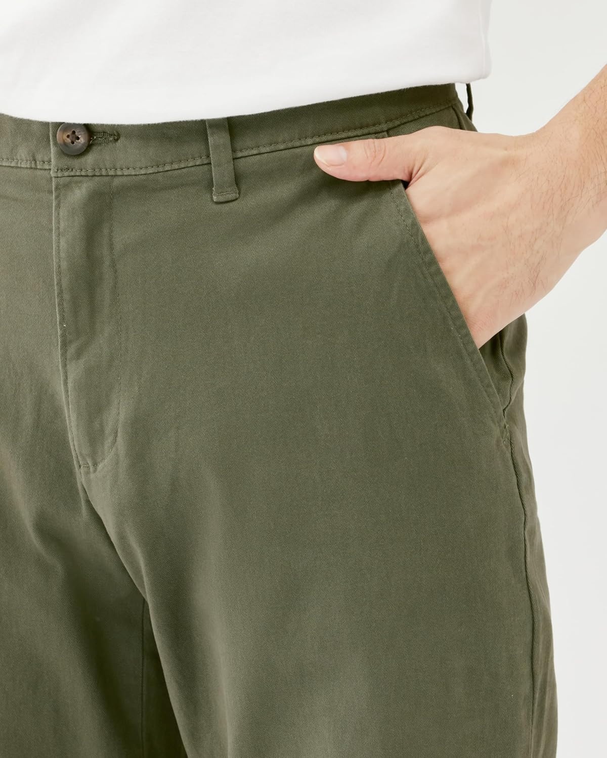 image:imageAmazon Essentials Mens StraightFit Casual Stretch Chino Pants Sits at WaistOlive