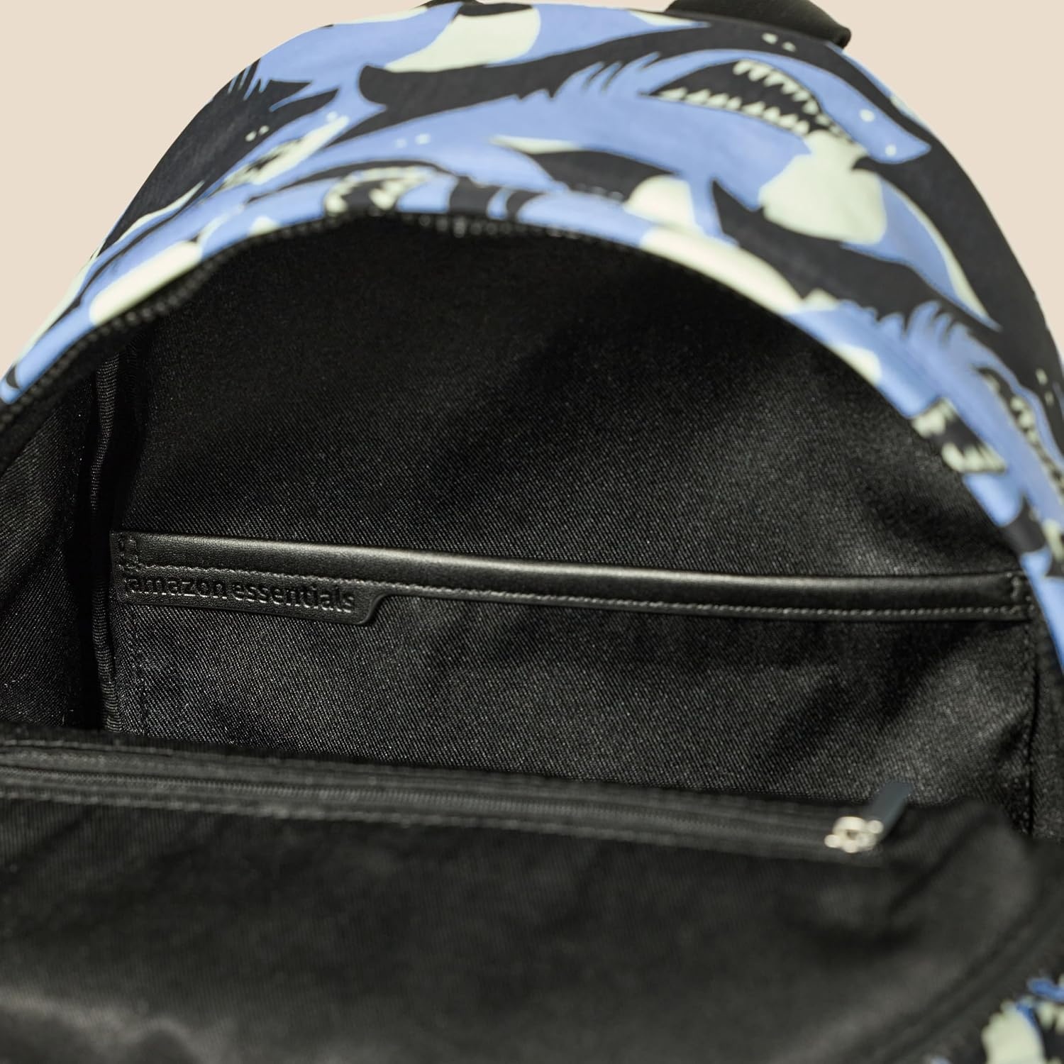 image:imageAmazon Essentials Unisex Kids Backpack for Boys and Girls Sky Blue Crazy Camo One SizeLight Blue Shark Waves