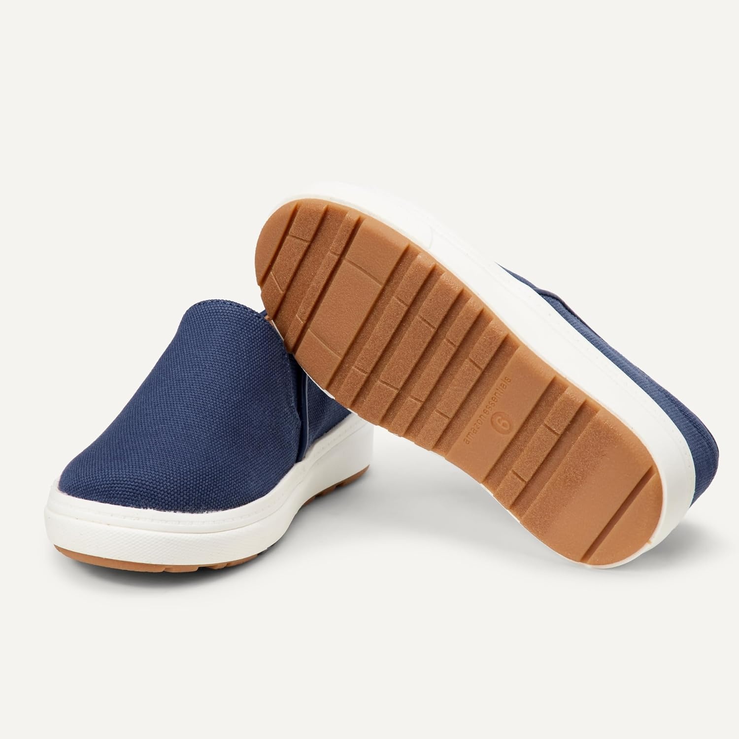 image:imageAmazon Essentials Unisex Kids and Toddlers Canvas Slipon SneakersBright Blue Canvas