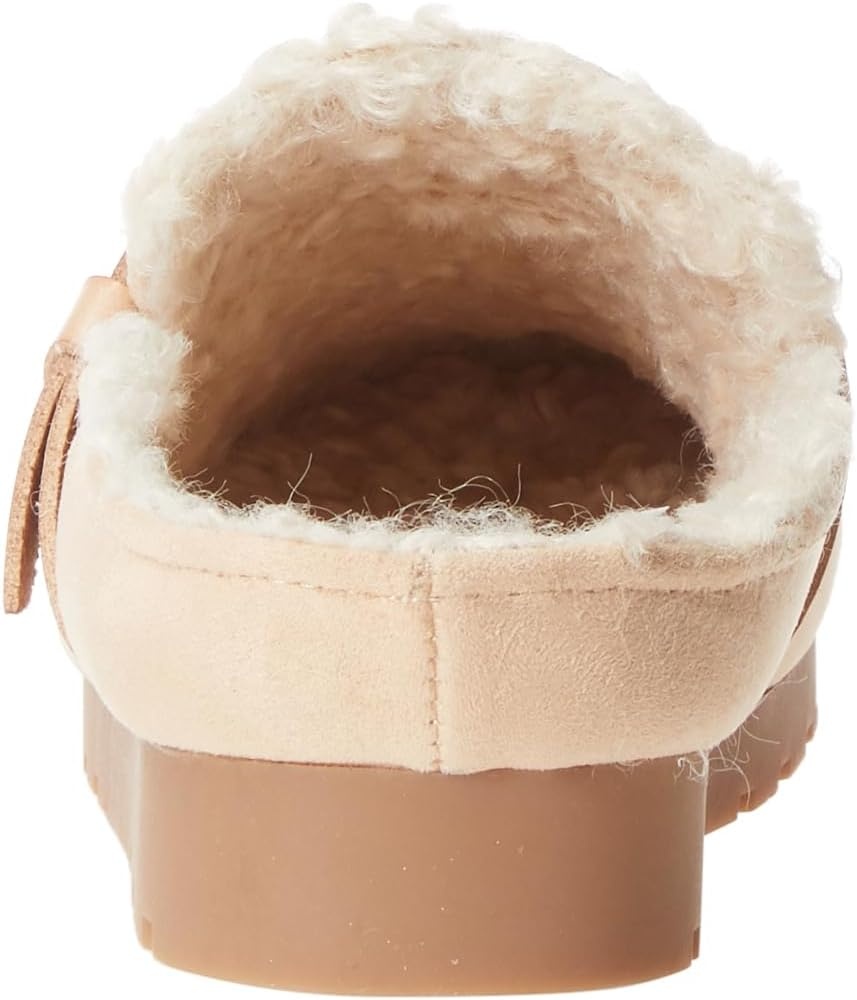 image:imageAmazon Essentials Womens Backless Shearling Memory Foam Mule Slides NonSlipSand Suede