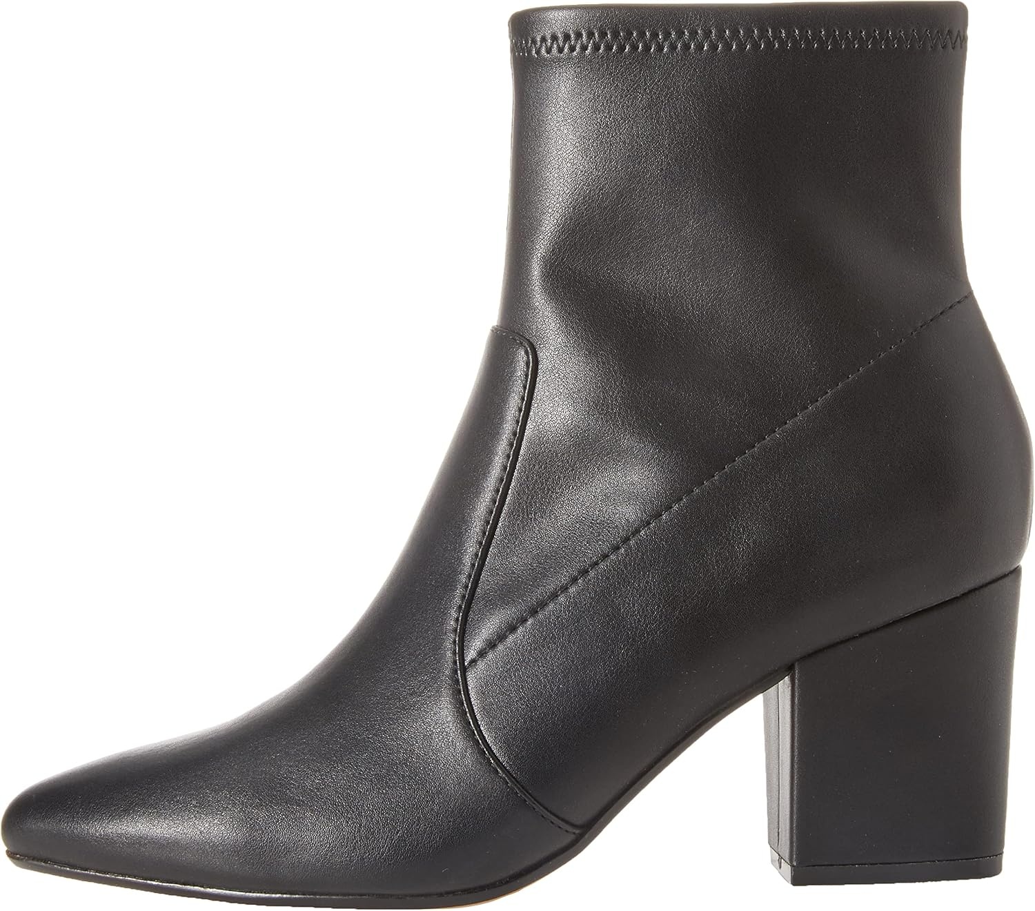 image:imageAmazon Essentials Womens Fitted Stretch Ankle Heel Boots with Pointed ToeBlack