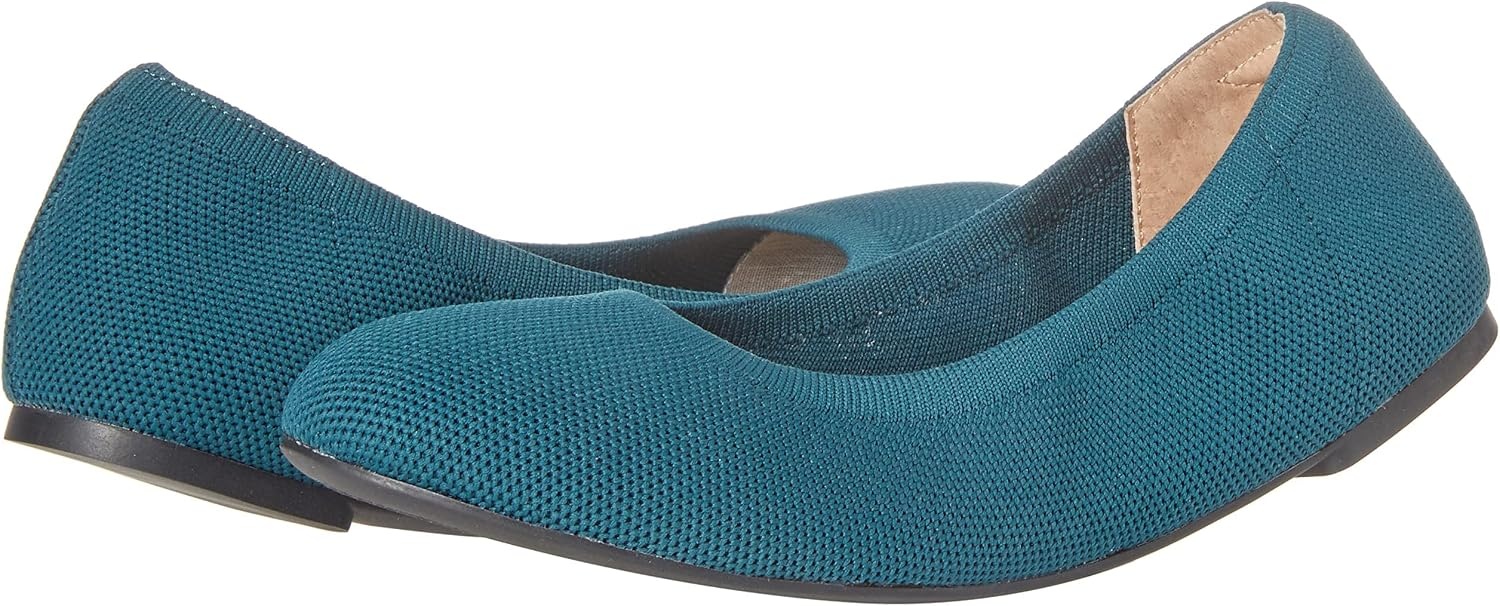 image:imageAmazon Essentials Womens Knit Mesh Ballet FlatDark Turquoise