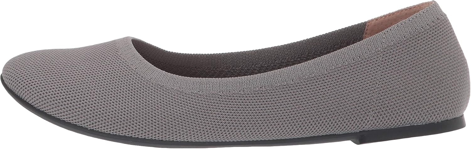 image:imageAmazon Essentials Womens Knit Mesh Ballet FlatLight Grey