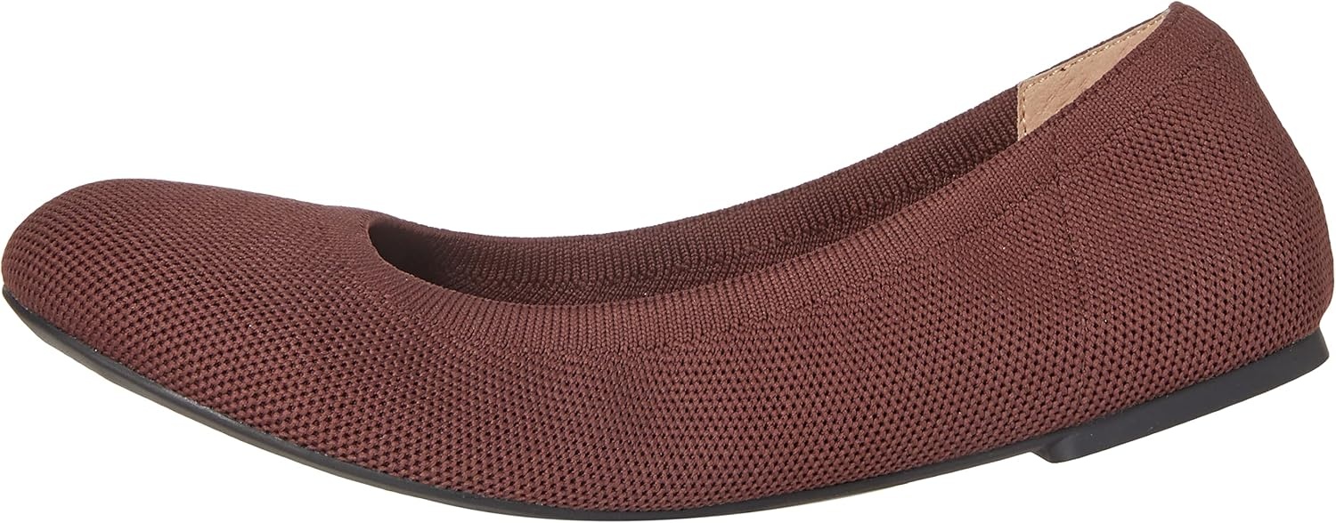image:imageAmazon Essentials Womens Knit Mesh Ballet FlatOxblood