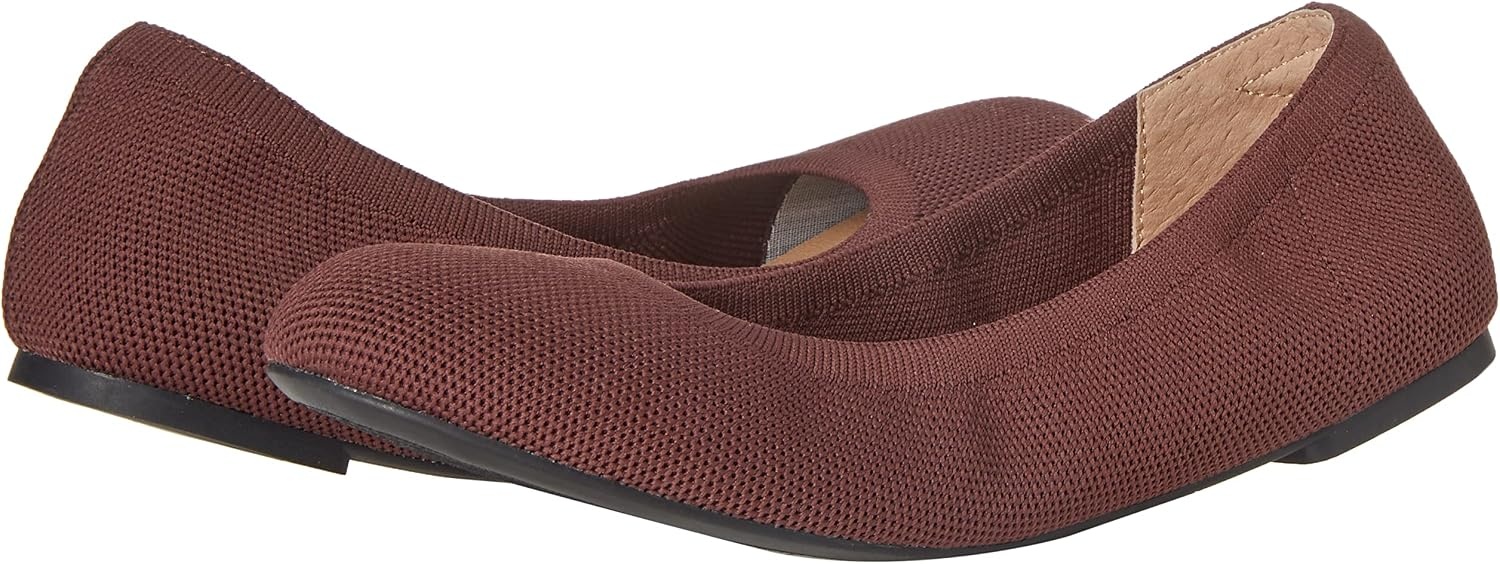image:imageAmazon Essentials Womens Knit Mesh Ballet FlatOxblood