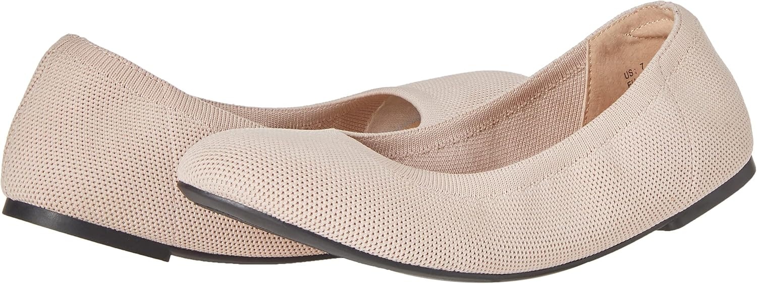 image:imageAmazon Essentials Womens Knit Mesh Ballet FlatSand