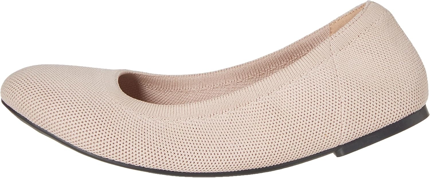 image:imageAmazon Essentials Womens Knit Mesh Ballet FlatSand