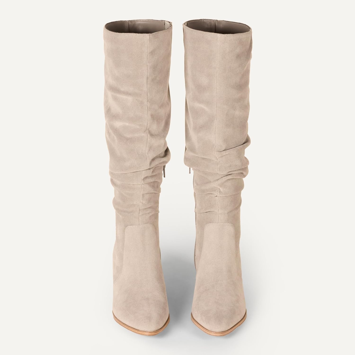 image:imageAmazon Essentials womens Tall Block Heel BootsTaupe