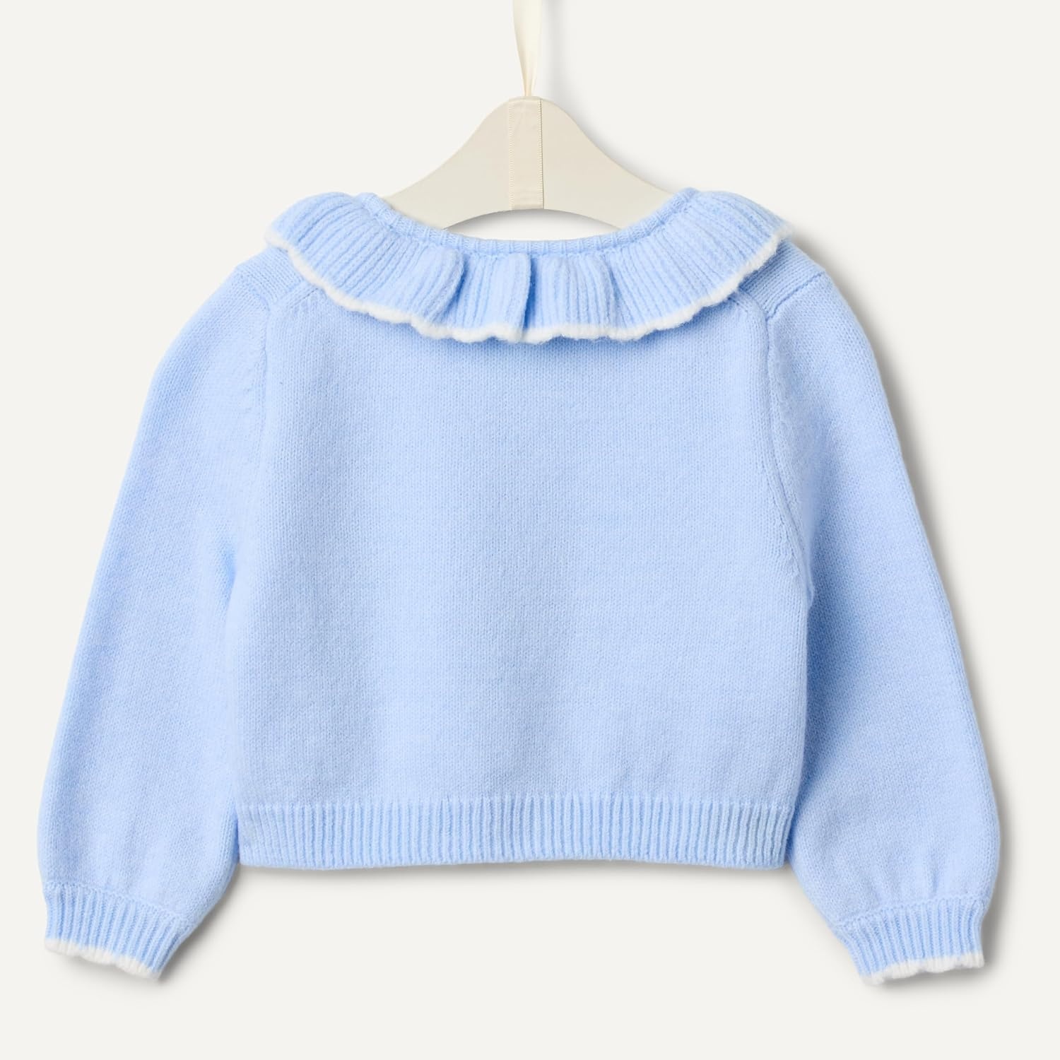 image:imageAmazon Essentials x Sofia Grainge Babies Toddlers and Girls Cardigan SweaterLight Blue Goose