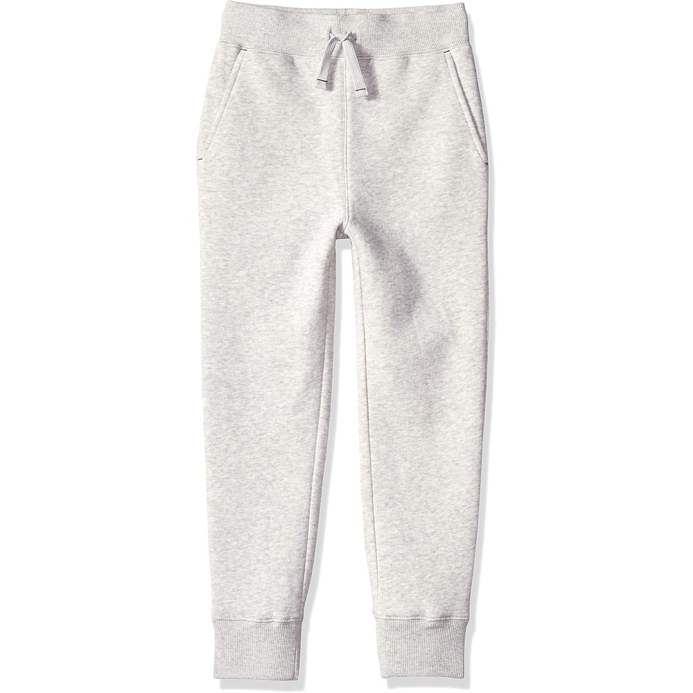image:imageAmazon Essentials Boys and Toddlers Fleece Jogger Sweatpants with Elastic Waist and Drawstring MultipacksGrey Heather