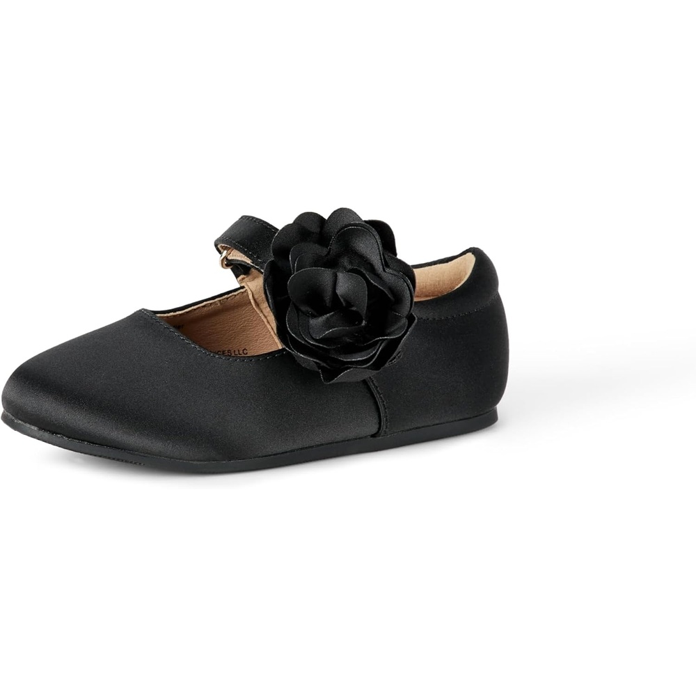 image:imageAmazon Essentials Girls and Toddlers Mary Jane FlatsBlack Satin