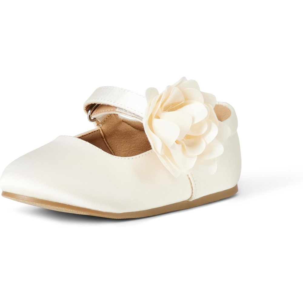 image:imageAmazon Essentials Girls and Toddlers Mary Jane FlatsCream Satin
