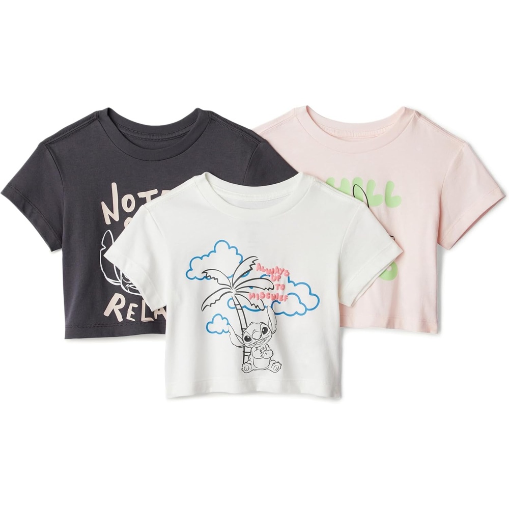 image:imageAmazon Essentials Girls and Toddlers Short Sleeve TShirtStitch Vacation