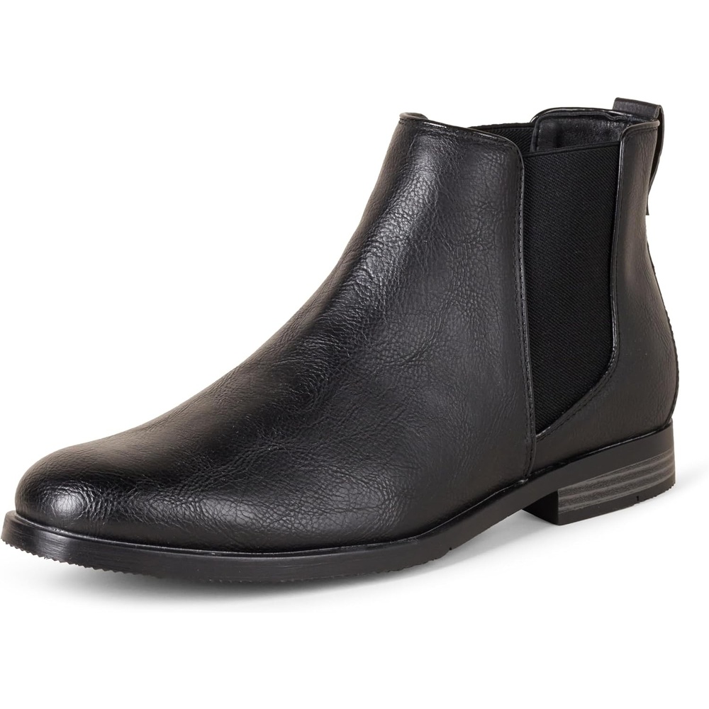 image:imageAmazon Essentials Mens Leather Chelsea BootBlack