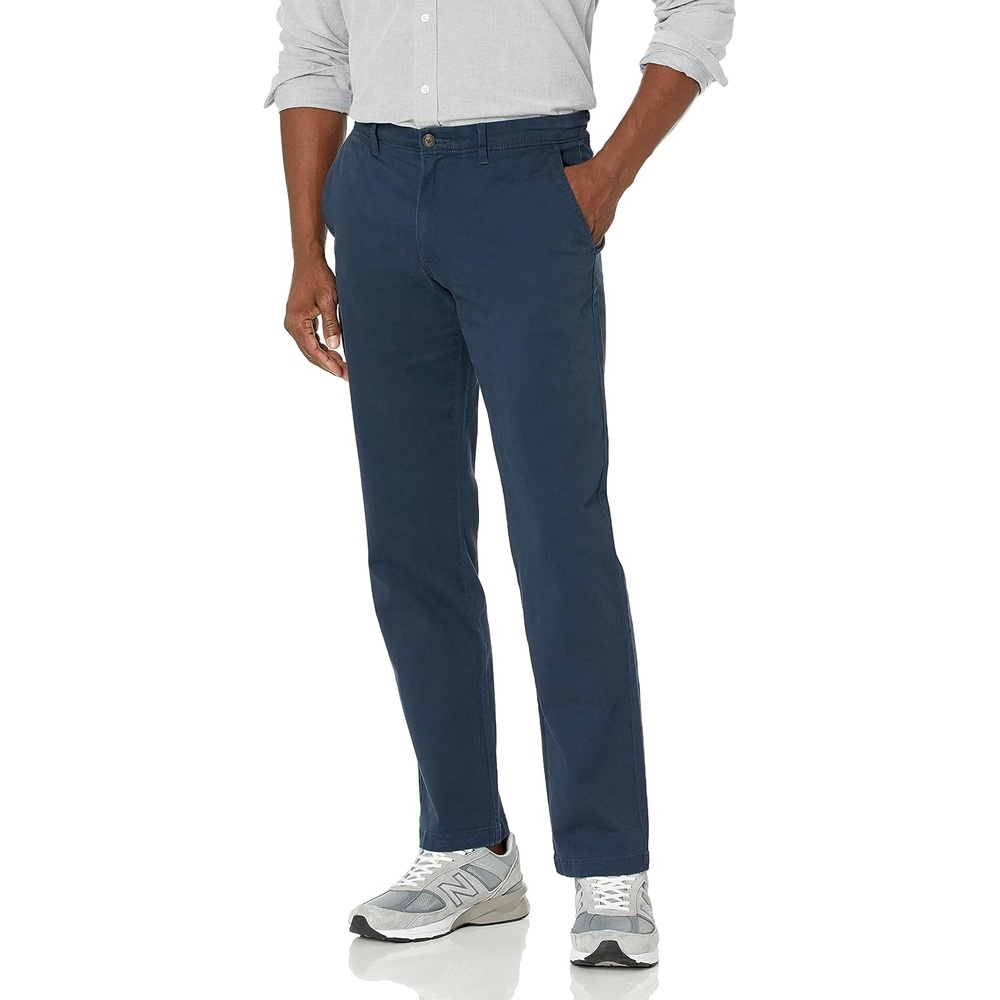 image:imageAmazon Essentials Mens StraightFit Casual Stretch Chino Pants Sits at WaistNavy