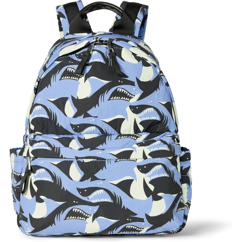 image:imageAmazon Essentials Unisex Kids Backpack for Boys and Girls Sky Blue Crazy Camo One SizeLight Blue Shark Waves