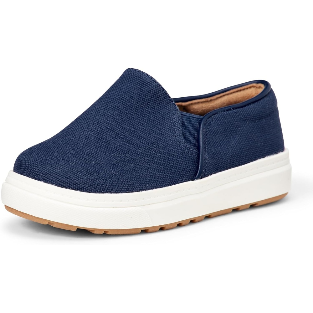 image:imageAmazon Essentials Unisex Kids and Toddlers Canvas Slipon SneakersBright Blue Canvas