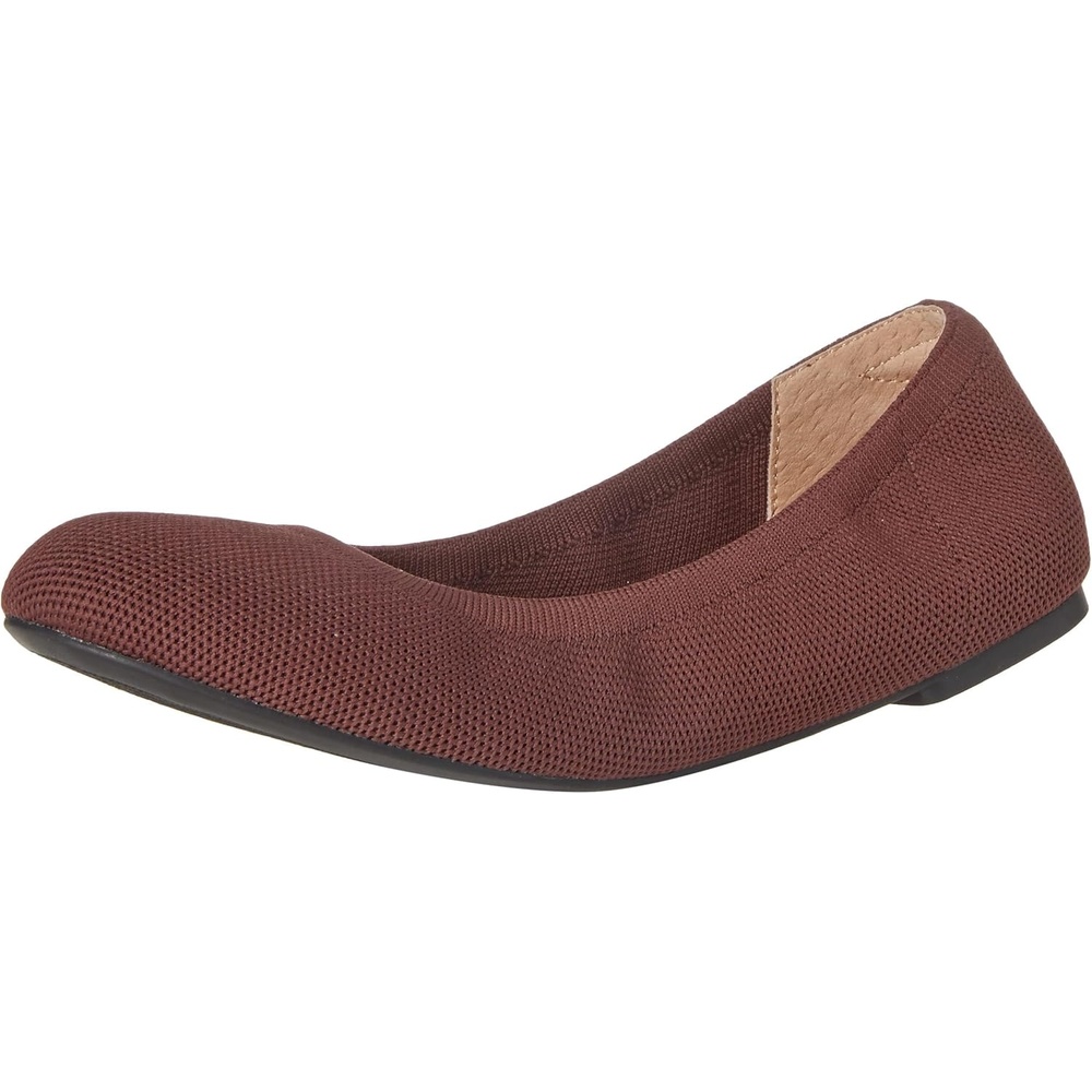 image:imageAmazon Essentials Womens Knit Mesh Ballet FlatOxblood