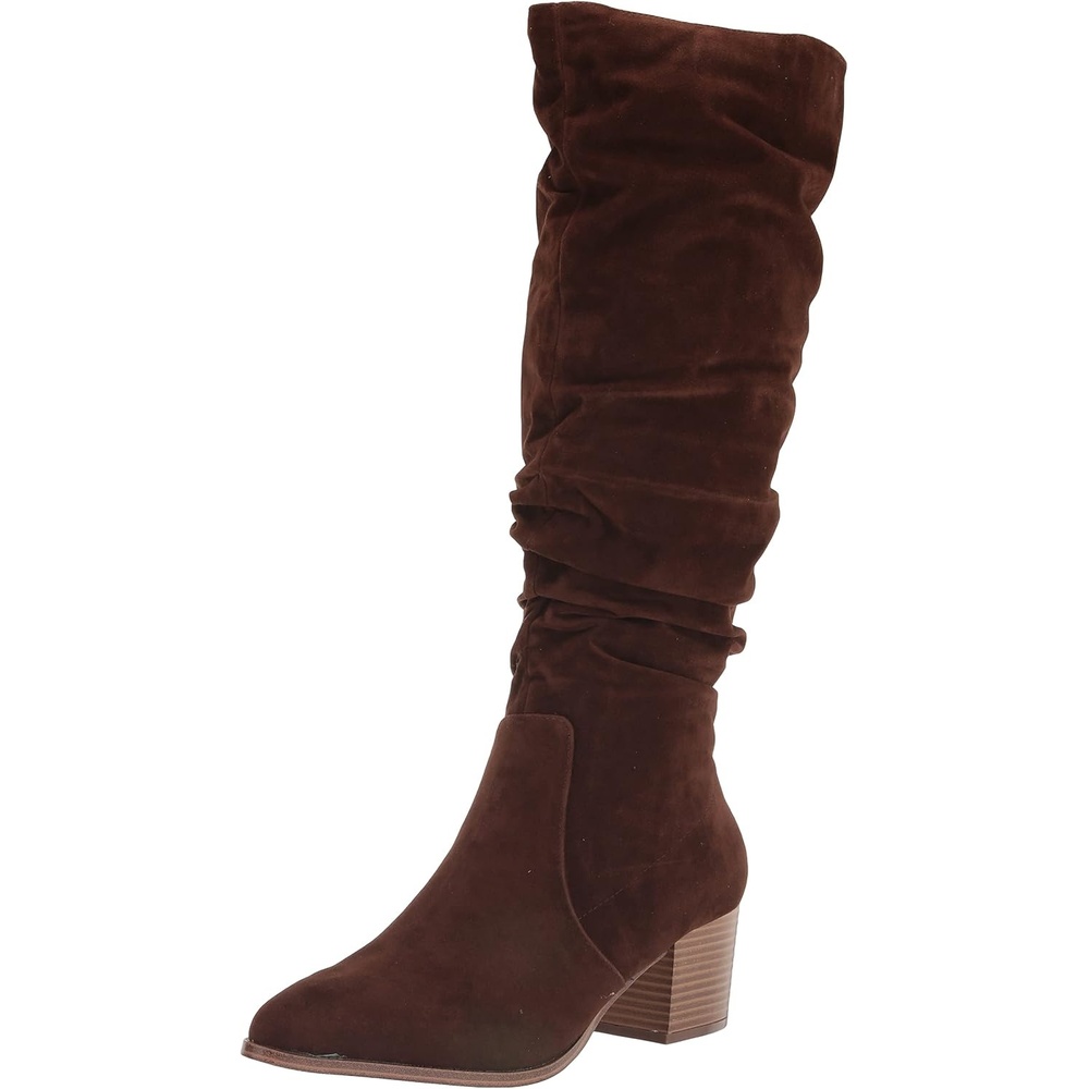 image:imageAmazon Essentials womens Tall Block Heel BootsDark Toffee Brown