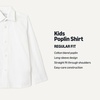 Amazon Essentials Boys’ Regular Fit Easy Iron Long Sleeve School Shirt(Bright White)