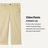 Amazon Essentials Boys’ Stretch Straight Fit Chino Pants(Khaki Tan)