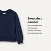 Amazon Essentials Boys and Toddlers’ French Terry Regular Fit Crew Neck Sweatshirt(Navy)