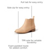 Amazon Essentials Girls’ Ankle Boots With Zipper(Taupe Faux Suede)