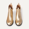 Amazon Essentials Girls’ Chelsea Ankle Boots(Gold Faux Leather)