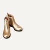 Amazon Essentials Girls’ Chelsea Ankle Boots(Gold Faux Leather)