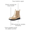 Amazon Essentials Girls’ Chelsea Ankle Boots(Gold Faux Leather)