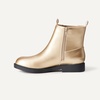 Amazon Essentials Girls’ Chelsea Ankle Boots(Gold Faux Leather)