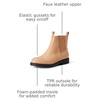 Amazon Essentials Girls’ Chelsea Ankle Boots(Taupe Faux Suede)