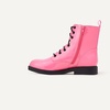 Amazon Essentials Girls’ Combat Boots With Zipper(Pink Patent)