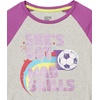 Amazon Essentials Girls and Toddlers’ Long-Sleeve Crewneck T-Shirts, Multipacks(2-pack Mad Skills)