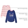 Amazon Essentials Girls and Toddlers’ Long-Sleeve Thermal T-Shirt Tops, Multipacks(Multi)