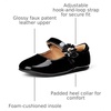 Amazon Essentials Girls and Toddlers’ Mary Jane Flats(Black Patent)