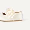 Amazon Essentials Girls and Toddlers’ Mary Jane Flats(Cream Satin)