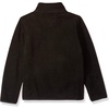 Amazon Essentials Girls and Toddlers’ Polar Fleece Full-Zip Mock Jacket, Insulated Outerwear Coat(Black)