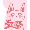 Amazon Essentials Girls and Toddlers’ Short Sleeve T-Shirt(Grey Rainbow/Pink Cat/White Floral/Text Print)