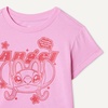 Amazon Essentials Girls and Toddlers’ Short Sleeve T-Shirt(Stitch and Angel)
