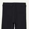 Amazon Essentials Girls and Toddlers’ Slim-Fit Cotton Knit Flare Leggings, Pull On, Pack of 2(Black/ Black)