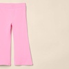 Amazon Essentials Girls and Toddlers’ Slim-Fit Cotton Knit Flare Leggings, Pull On, Pack of 2(Bright Pink/Tan Leopard Print)